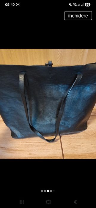 Geanta piele naturala h& m
