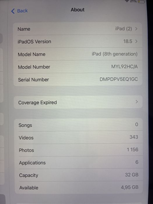 Ipad 8th generation 32GB