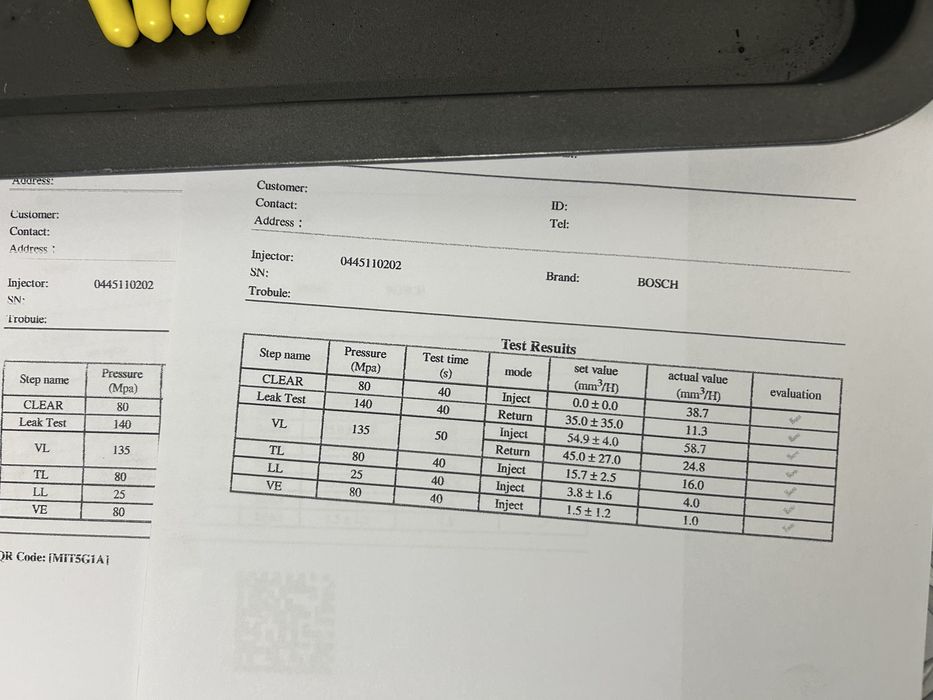 Дюзи за Mercedes w203  2,2 cdi 143кс проверени,стендовани