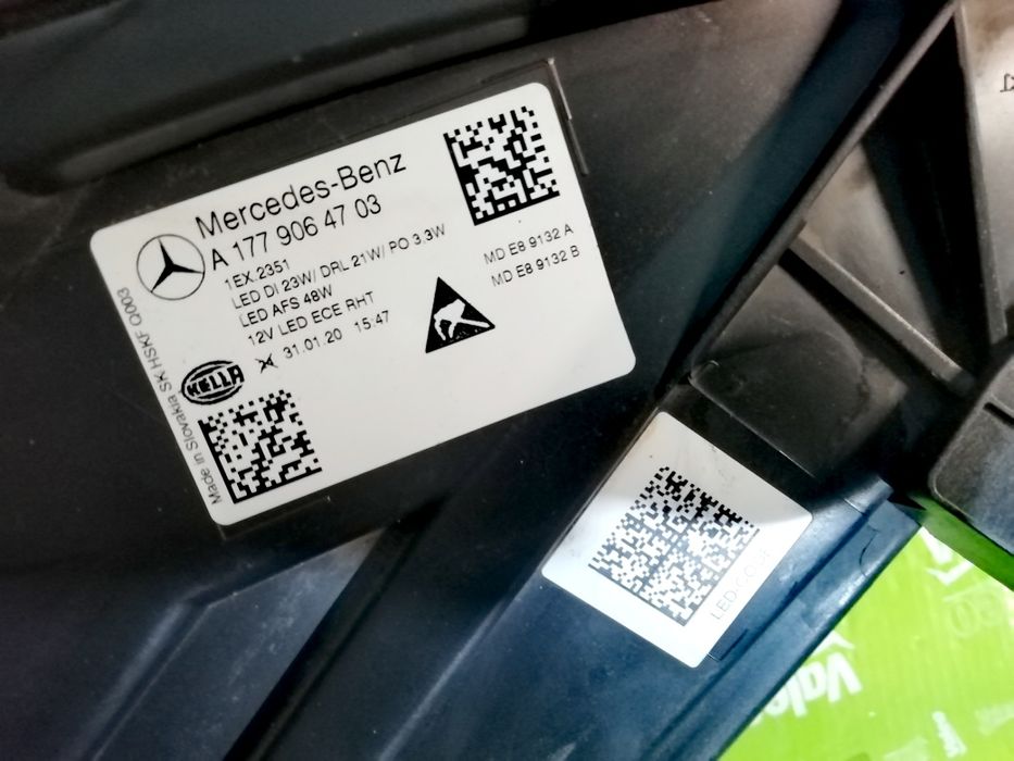 Фар Фарове за Мерцедес А класа А177 / Mercedes A class W177 LED HIGH.