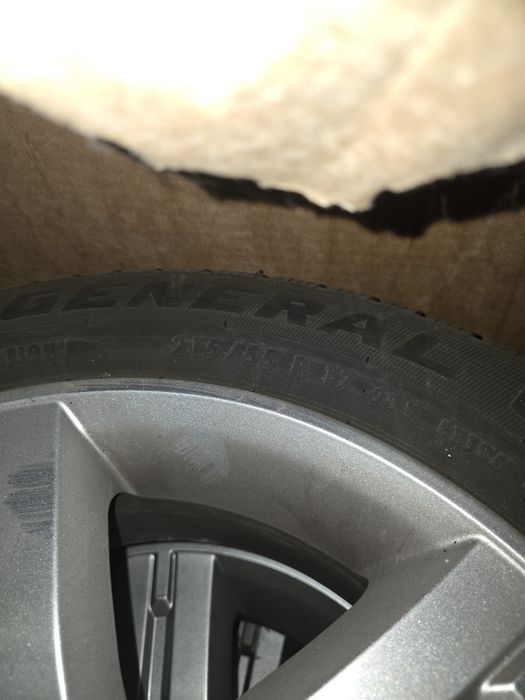 Зимни гуми General с джанти 17 Субару. 215/55/17