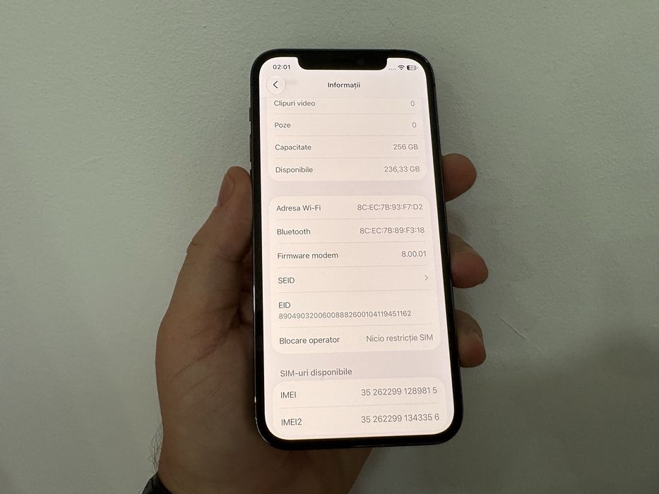 Iphone 12 Pro, 256 gb, Graphite