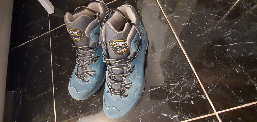 Ghete drumetie Grisport Canion, albastru azur , impecabil,