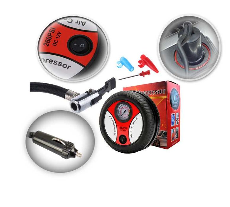 Компресор за помпене на гуми DC12V - 260PSI