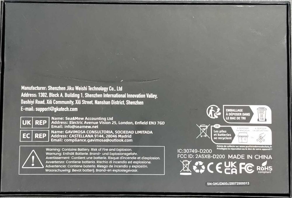 GKU D600 Dash CAM cu accesorii [#10897#]