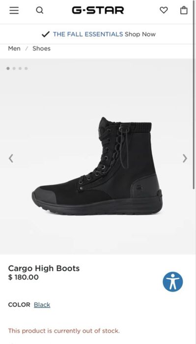 Ghete G STAR Cargo High Boots