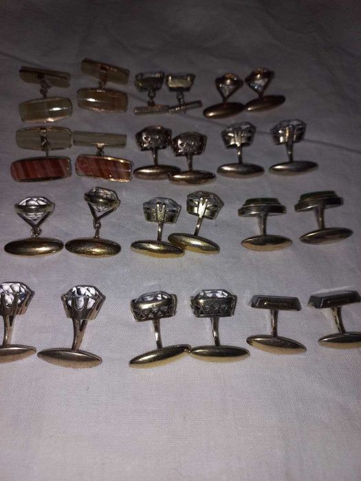 Запонки советские. Серебро 875 проба