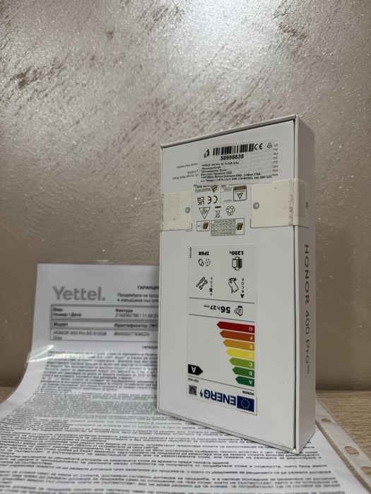 ЧИСТО НОВ! Honor 400 Pro 512GB | Grey (Сив) | 36 м. гаранция Yettel