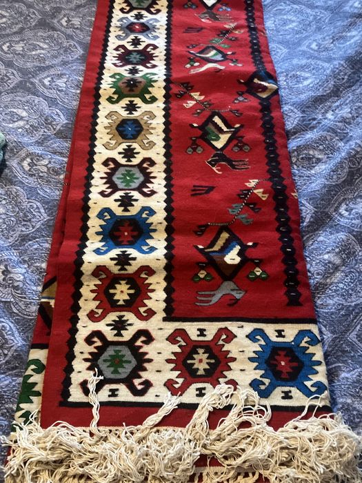 Ръчно тъкан вълнен килим 240x320 см – етно / битов стил