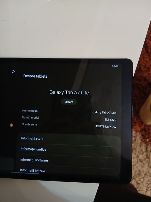 Vand tableta Samsung Galaxy Tab A7 Lite