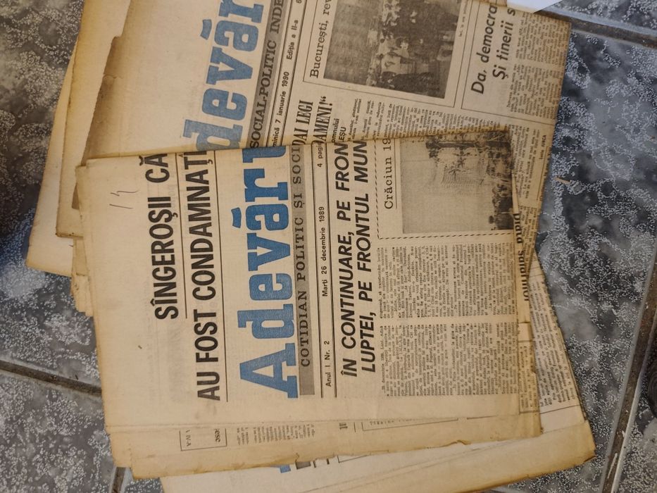 Colecție Istorică Rarisimă: Ultimele numere „Scînteia”Scanteia poporului și Adevarul