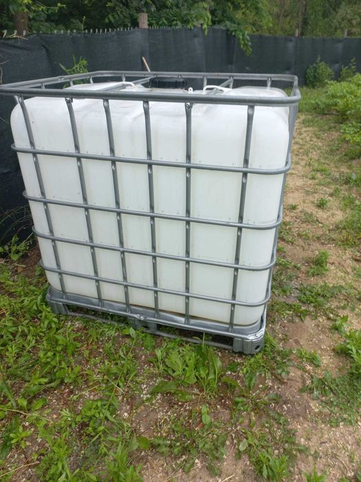 Bazin IBC 1000 l, nefolosit in gradina