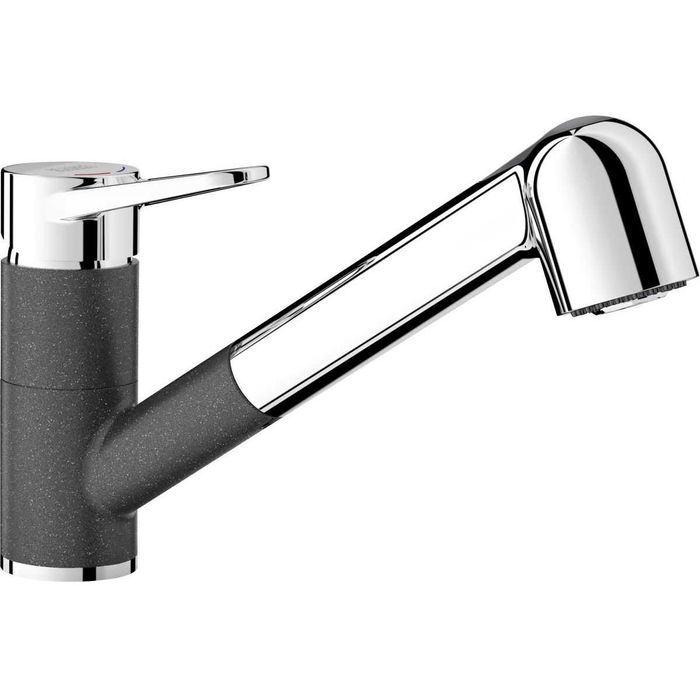 Blanco Wega-S II baterie bucătărie pe picior cu dus, cartus ceramic