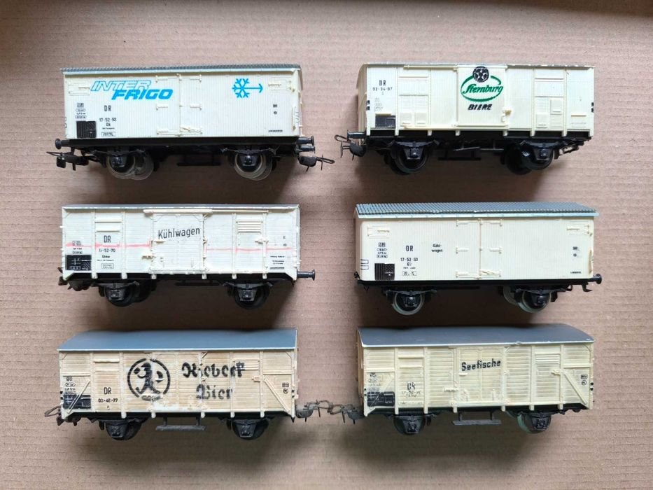Хладилни вагони за влакче PIKO мащаб H0 (1:87) - 6 бр.