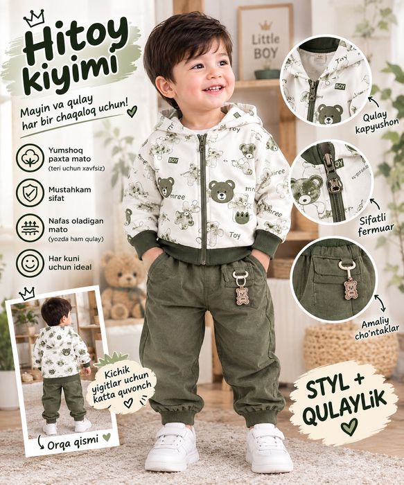 Hitoy bolalar kiyimi