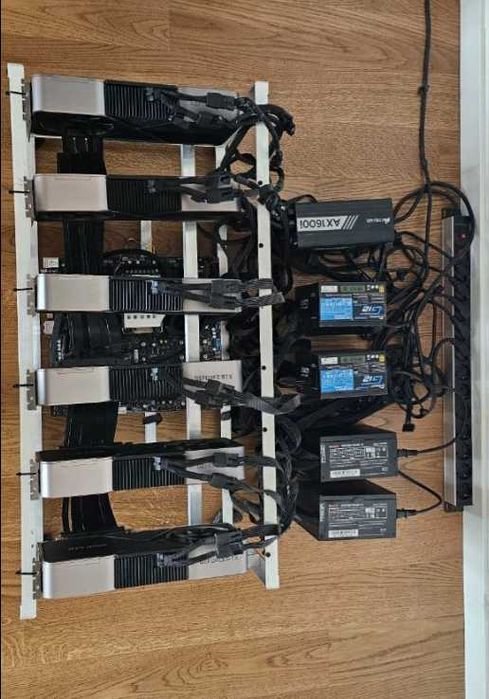 GPU сървър / AI workstation – 6x RTX 3090 24GB, Xeon W, 128GB ECC, Supermicro