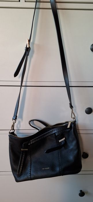 Черна кожена чанта Ted Baker