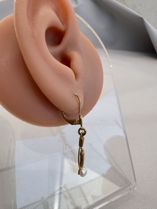 Cercei aur 8 k si perla