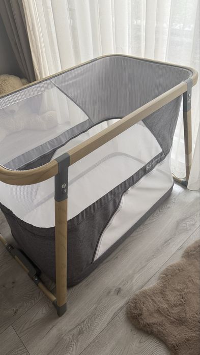 Бебешка кошара KinderKraft 4 в 1, Сива