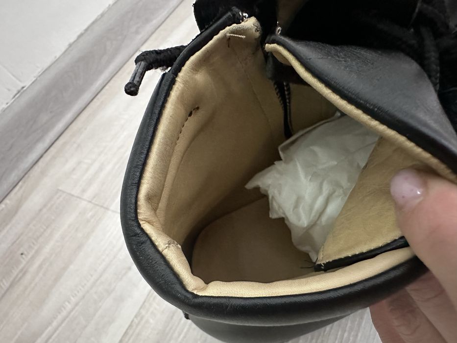 Сапоги ботинки кожаные