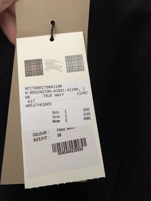 Palton dama original Burberry