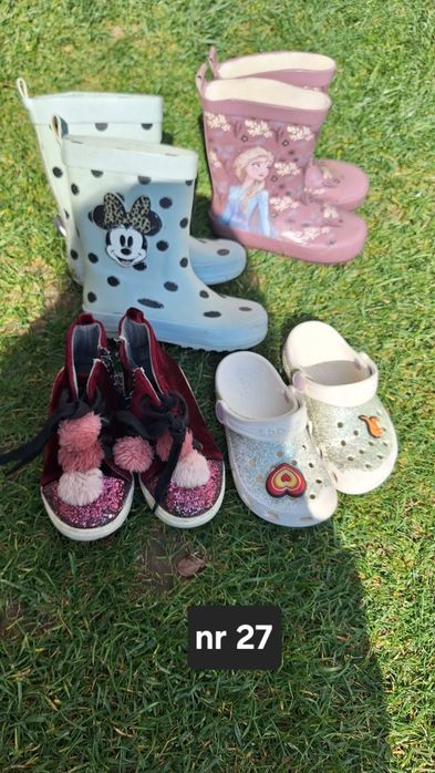 Lot Pantofi tenisi balerini adidasi fetita nr 25 27 26 papuci