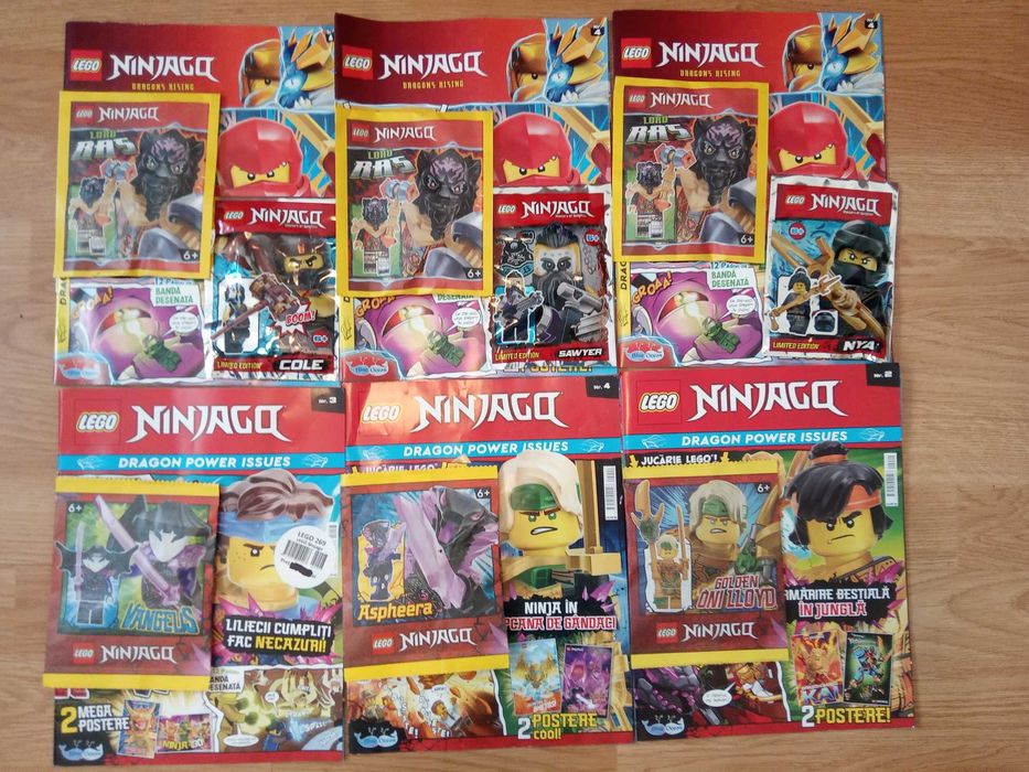 Lego Ninjago seturi mici (foil bags) cu reviste, noi, sigilate