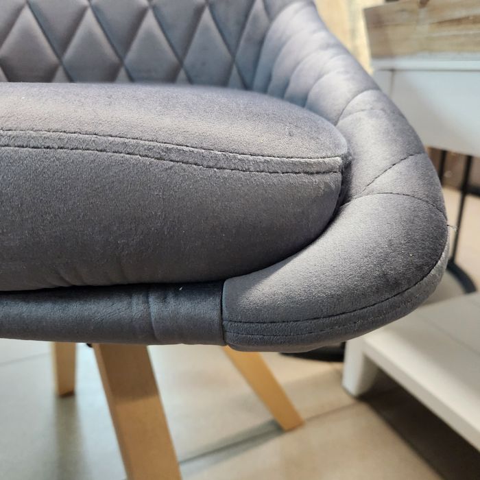 SS21! NOU Set 4 scaune rotative catifea