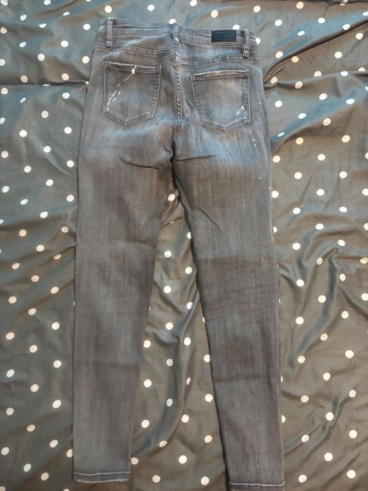 Дамски сиви дънки