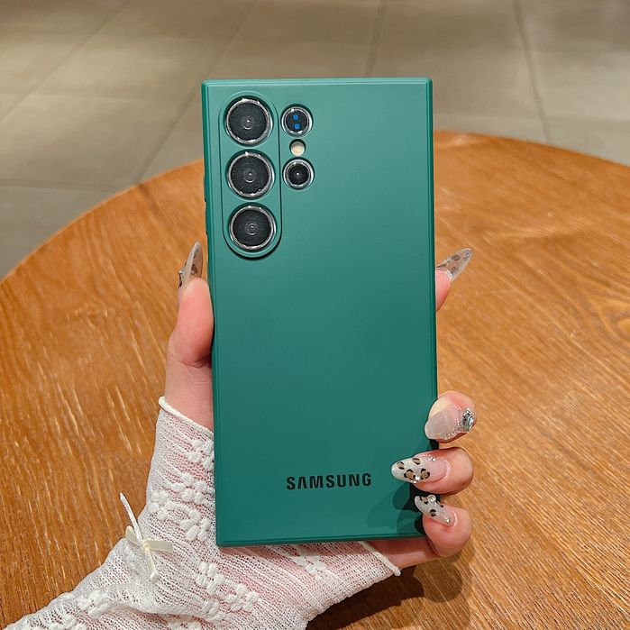 Samsung galaxy S25Ultra,S25+,S25 силиконов кейс с лого и микрофибър