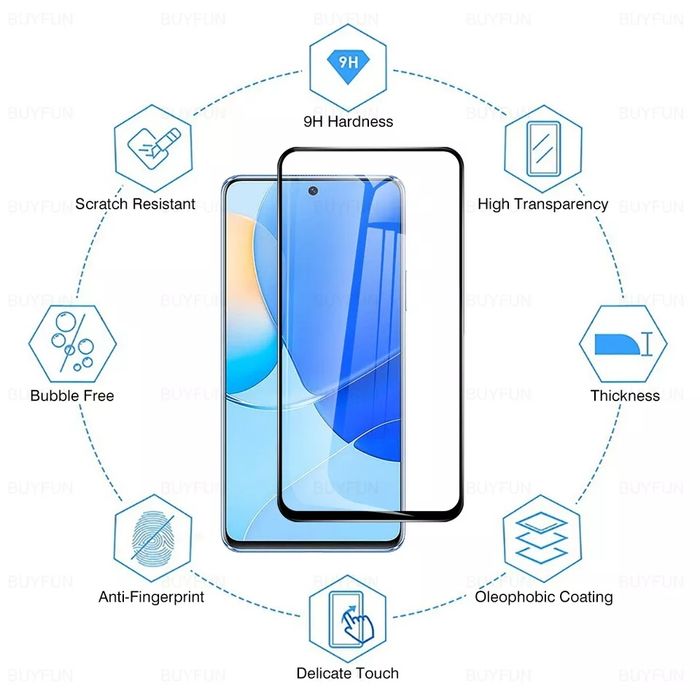 5D Стъклен Протектор за дисплей за Huawei Nova 9 SE