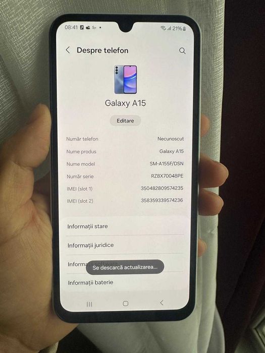 Samsung A15 128 cu 4 sau 256 cu 8 GB Ram Liber de retea