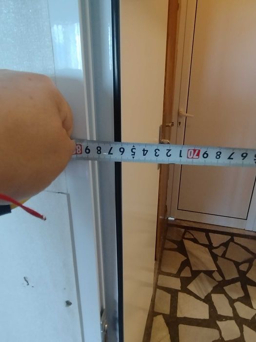 PVC врата демонтирана