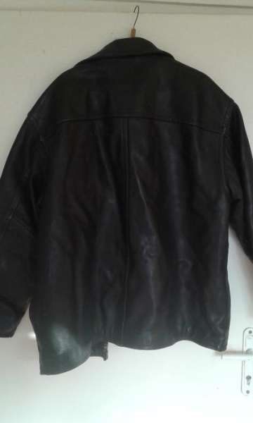 Черно кожено яке,"УЕСТЕНД",Естествена стегната кожа,телешки гьон 4кг,