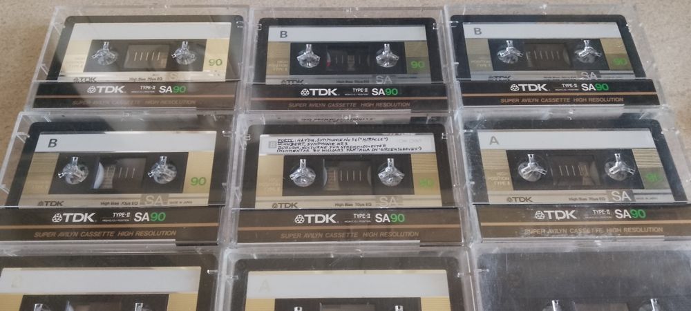 Lot casete audio TDK SA 90