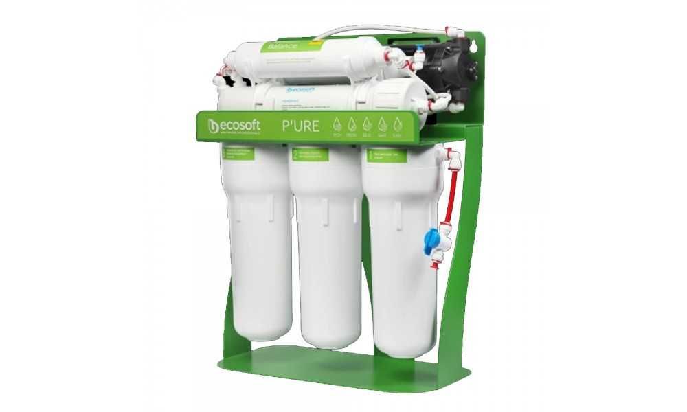 Фильтр обратного осмоса Ecosoft P'URE Balance с помпой на станине