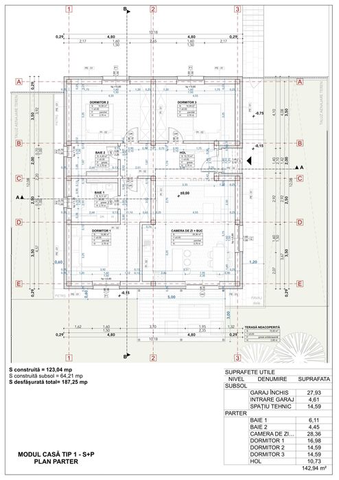 Casă individuală (TIP 2) S+P - Clasa energetica A - Family 5 - Więcej