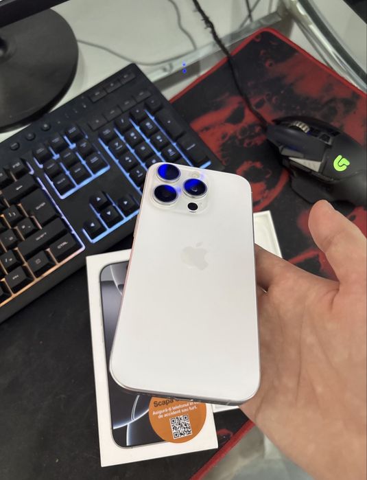 Iphone 16 Pro 128 gb 91% sanatatea bateriei