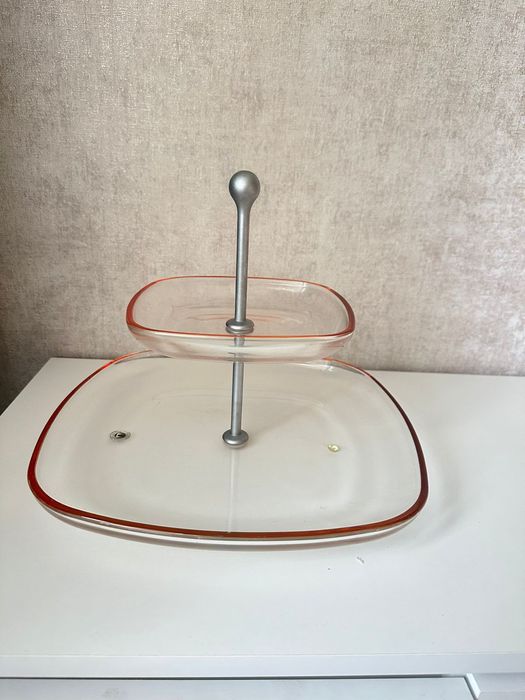 Продам этажерка фруктовница хрусталь