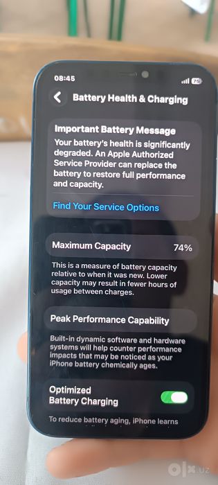 Iphone 12 64Gb xotirasi