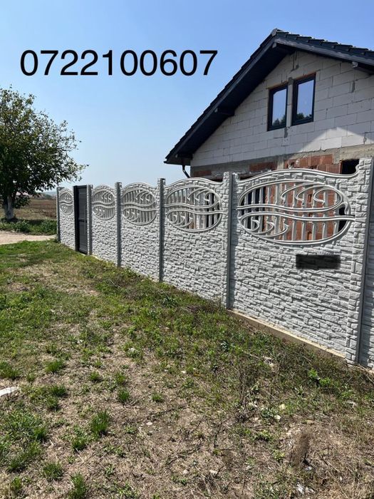 Garduri din placi de beton