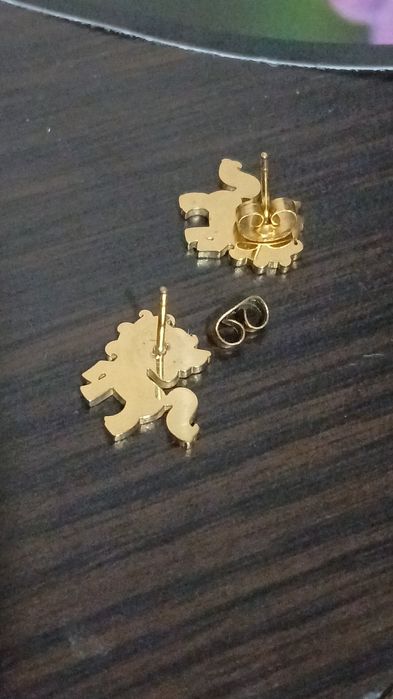 Set de cercei și colier cu unicorn pentru fetițe