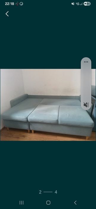 Продам диван синий