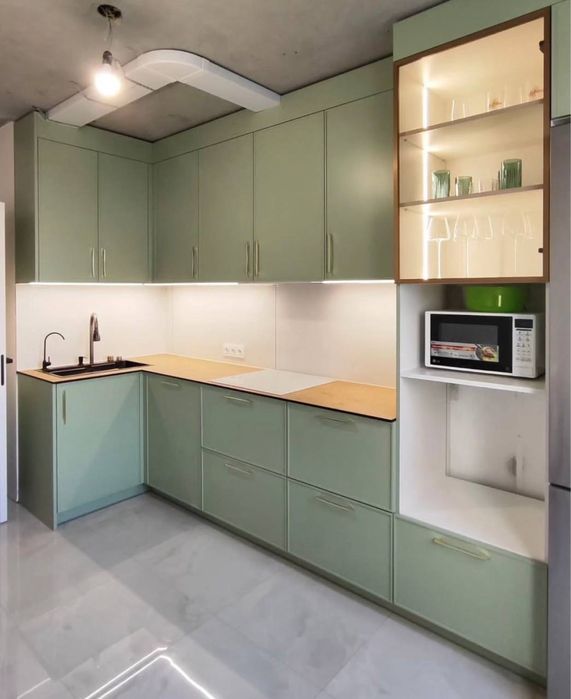 Кухонные гарнитуры за метр мдф от