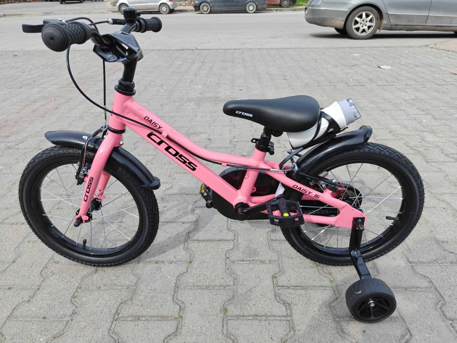 CROSS Алуминиев велосипед 16" DAISY розов