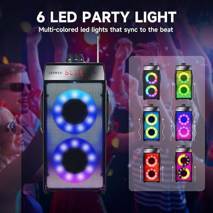 LEIWUS Q7 60W Bluetooth високоговорител