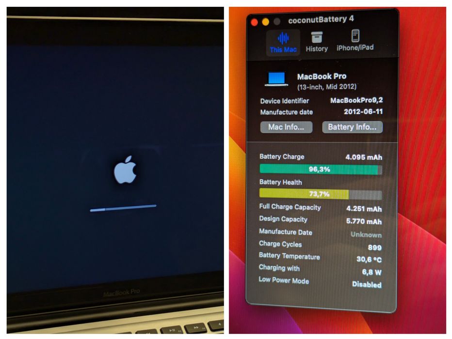 MacBook Pro dual boot Win+macOS Mid2012