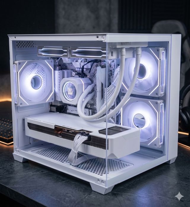 Белая СБОРКА Ryzen 5 5600X | RTX 3060 12gb | 16GB | SSD 512gb