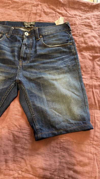 Blugi scurti Pull and Bear albastru