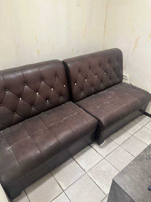 Кожаный диван 1,2 метр 4 штуки